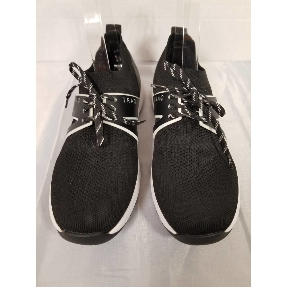 TRAQ by Alegria Women's Qool Lace-Up Sneakers- Black, Size 37 US/7/7.5